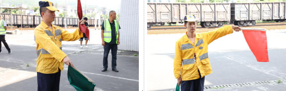 测试内容包括手信号显示、信号显示识别等内容 模拟现场作业流程、严格执行标准化作业.png